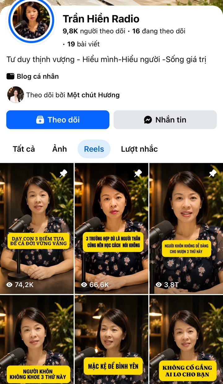 Trang Trần Hiền Radio với video 3,8 triệu view
